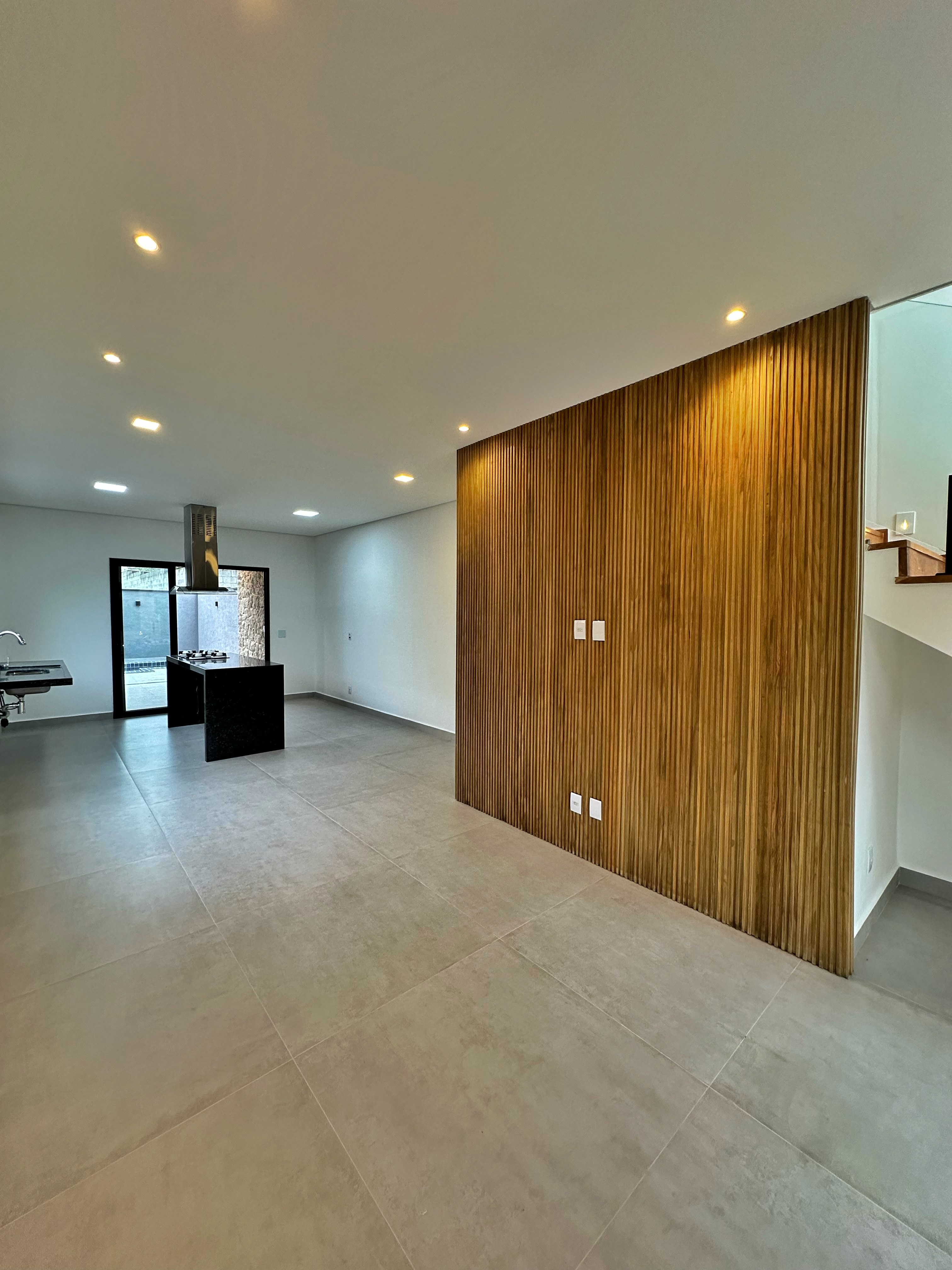 Sala de estar e jantar integradas
